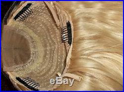 100% Blonde Ombre Peruvian Human Hair Lace Front Wig CUSTOM UNIT