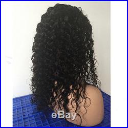 100% Brazilian Human Hair Deep Curly Lace Front Full Wig With Baby Hair