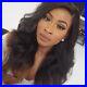 100% Brazilian Human Hair Wig Ombre Color Full Lace Wig Highlight Lace Front Wig