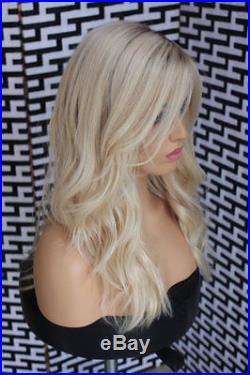 100% Brazilian Human Hair wigs Remy Long Ombre Blonde Lace Front/Full Lace wigs