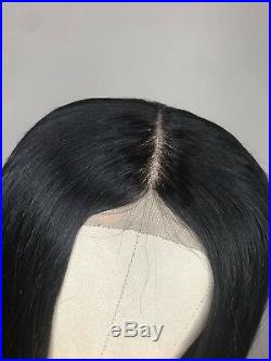 100% Unprocessed Peruvian Straight Human Hair Lace Closure 30 inch Wig