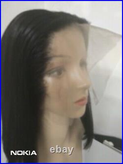 10a 100% Brazilian Human Hair Shoulder Bob LACE Frontal Wig 14 180% UK stock