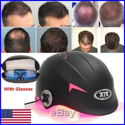 128 Diodes Laser Cap LLLT Hair reGrowth Therapy Hair Loss Treatment Helmet Black