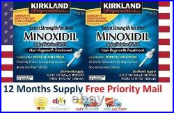 12 Months Kirkland Extra Strength Men Hair Loss Regrowth 5% Minoxidil 10/2022