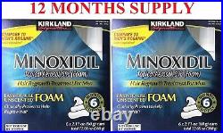 12 Months Supply 5% Easy to use Hair Regrowth Foam For Men Kirkland Exp 2024