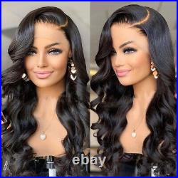13X4 Body Wave Lace Front Human Hair Wigs Brazilian Pre Plucked Transparent HD