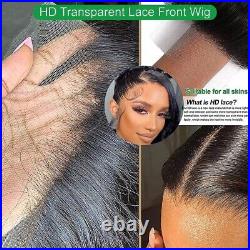 13x4 Lace Frontal Wig Body Wave Human Hair 44 Lace Closure Wigs Black For Women