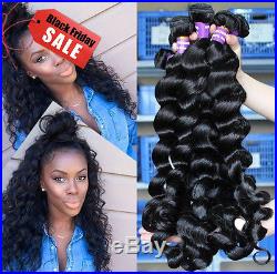 200G/4 Bundles Brazilian Human Hair Weave Weft Virgin Loose Wave Hair Product