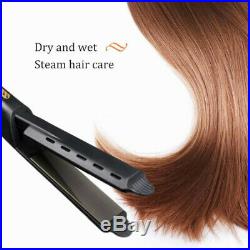 2020 Ceramic Tourmaline Ionic Flat Iron Hair Straightener Professional Glider US