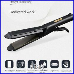 2020 Ceramic Tourmaline Ionic Flat Iron Hair Straightener Professional Glider US
