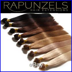 20 & 24 Pre Bonded Remy Human Hair Extensions, U/nail Tip 15 Colours