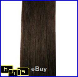 20 Clip In Remy Human Hair Extensions Dark Brown #2
