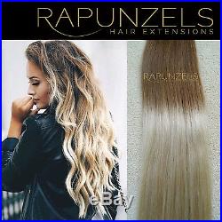 20 dip dye ombre clip in hair extensions DIY weave remy human hair extensions