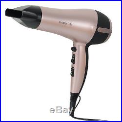 2200w Professional Hair Dryer With Nozzle Concentrator Heat Hairdryer Rose Gold