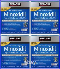 24 Months Kirkland Minoxidil 5% Extra Strength Men Hair Regrowth Solution, 04/26