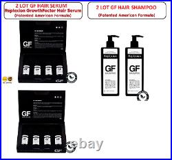 2 LOT Replexion GrowthFactor Hair Serum 4x30ml + 2 LOT Replexion GF Shampoo