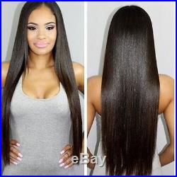 300g STRAIGHT A Brazilian Peruvian Real Virgin Human Hair Extensions 7A Weave