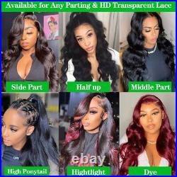 30inch Lace Closure Wig Human Hair Body Wave 134 Full Frontal Wigs Black Women