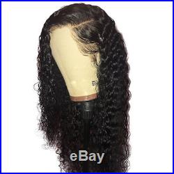 360 Lace Frontal Wig Curly Malaysian virgin 100% Human Hair Wigs Pre Plucked