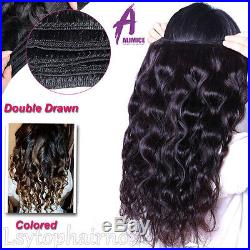 360 Lace Frontal closure with 3 Bundles Brazilian Hair bundles human hair Weave
