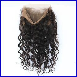 3Bundle/150g With Closure 360 Lace Frontal Hair Brazilian Body Wave With Closure