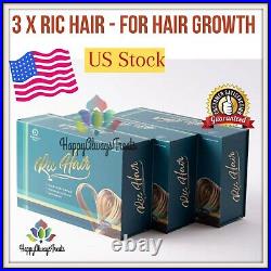 3X Boxes RIC HAIR Promote Hair Growth -Strong Healthy Hair & Prevent Hair Loss