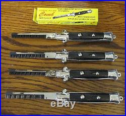 4 New Pocket Switchblade Comb Fake Folding Novelty Knife Toy Switch Blade Combs