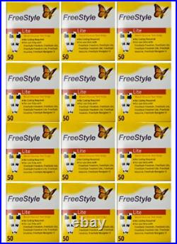 50 count (12 x 50ct) free style lite test strips, Exp 04/2024