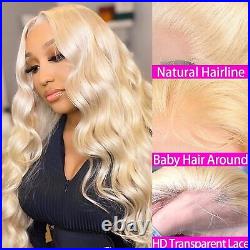 613 Lace Front Wig Human Hair Body Wave 13×4 Lace Frontal Wigs Blonde Lace Wig