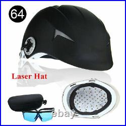 64/128 Diodes Growth Treat Helmet Alopecia Therapy Laser Cap Hair Loss Regrowth