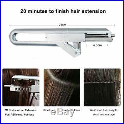 6D Extension Machine Salon Fusion Tool Connector Human Hair Extension Kit Set