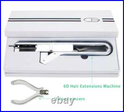 6D Extension Machine Salon Fusion Tool Connector Human Hair Extension Kit Set