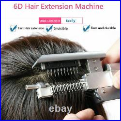 6D Hair Extension Machine Salon Fusion Tool Connector Natural Human Hair Kit Set