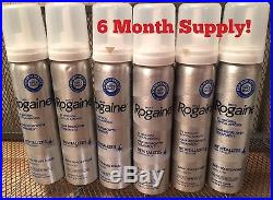(6) ROGAINE MENS 5% TOPICAL FOAM MINOXIDIL 6 Month Supply (6) CANS OCT 2019