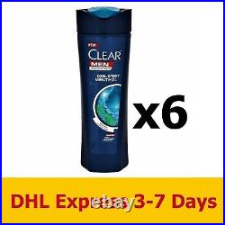 6x320ml Clear Men Shampoo Anti-Dandruff Cool Sport Menthol Hair Care Styling