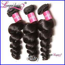 8AMalaysian Loose Wave Hair 1-3 Bundles Wet and Wavy Malaysian Virgin Human Hair