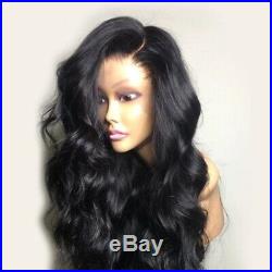 8A 130% Density Unprocessed Brazillian Wavy Transparent Full Lace Human Hair Wig