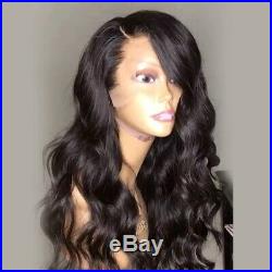 8A 130% Density Unprocessed Brazillian Wavy Transparent Full Lace Human Hair Wig