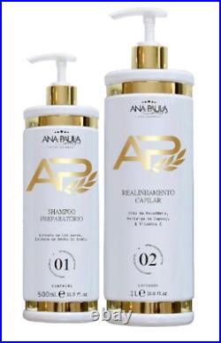 AP Ana Paula Carvalho Liso Lambido Hair Capillary Realignment Kit 2 Keratin