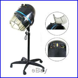 Adjustable 1300W Hooded Floor Salon Hair Bonnet Dryer Stand Up WithWheels