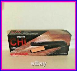 Authentic- Chi 1 Inch Original Flat Iron Gf 1001 Ceramic Hair Straightner New