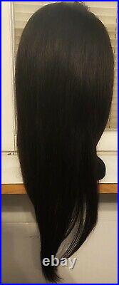 Authentic Freedom Couture 16 dark brown human hair wig