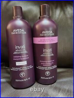 Aveda Invati Advanced LIGHT Shampoo & Conditioner 33.8oz +Hand Cream 0.85oz
