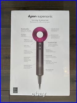 BRAND NEW Dyson Supersonic Hair Dryer with Attachments (Iron / Fuchsia)