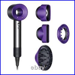 BRAND NEW Dyson Supersonic Hair Dryer with Attachments (Iron / Purple)