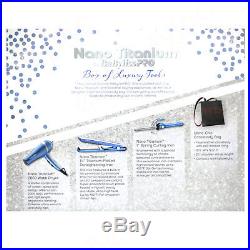 BaByliss PRO Nano Titanium Hair Dryer, Flat Iron, Curling Iron Set