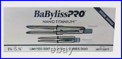 Babyliss PRO Nano Titanium Prima Flat Iron Straighten 3000 1 1/4 & 2000 3/4