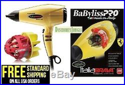 Babyliss Pro BFB1 Italia Brava Professional Salon Dryer 2000W Ferrari Engine