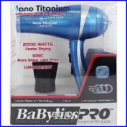 Babyliss Pro Nano Titanium Ionic Lightweight 2000 Watts Hair Dryer Hair Blower