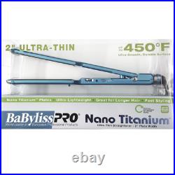 Babyliss Pro Ultra-Thin Flat Iron Straighten Nano Titanium Plated 2 BABNT3074T